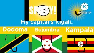 4 Countries with Rwanda ??, Tanzania ??,  Burundi ?? and Uganda with My Spiffy Effscts