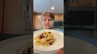 Traditional￼ Carbonara shorts fyp pasta food italian cooking cheese trending