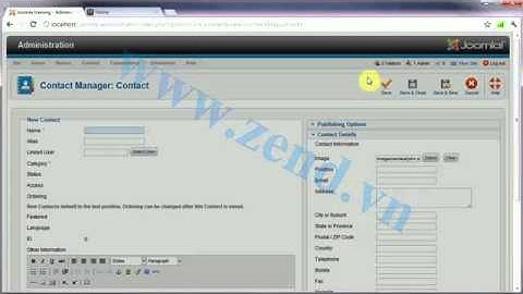 Joomla   11 Contact manager P1