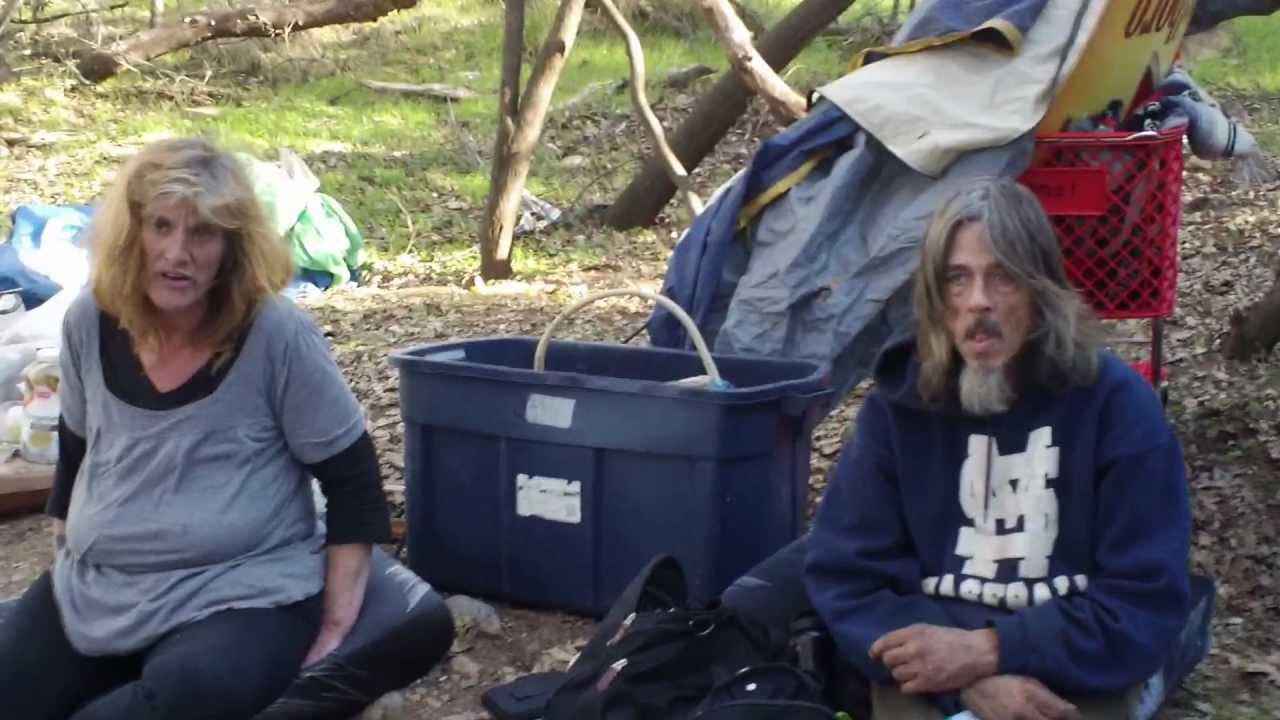 Redding California Police Raids Homeless Camp Allegedly Threatened to