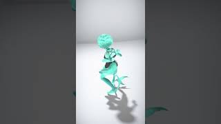 Meshy Ai Azure Siren 0619212950 Texture Rigged Character - AI Rigged 3D Character