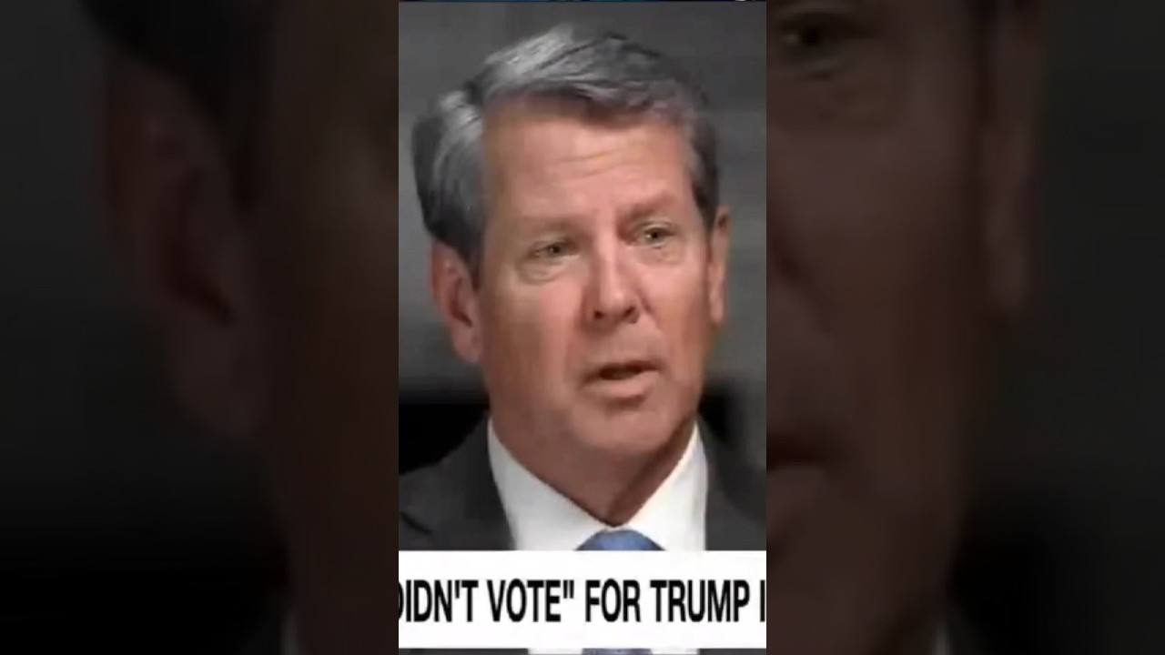 Brian Kemp ADMITS He Never Voted For Trump….