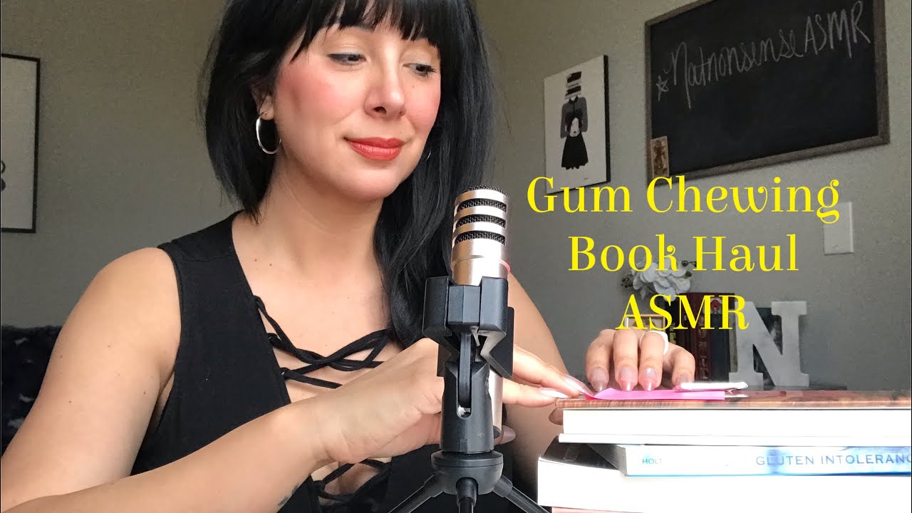 Gum Chewing/ ASMR/ 📕 Book Haul