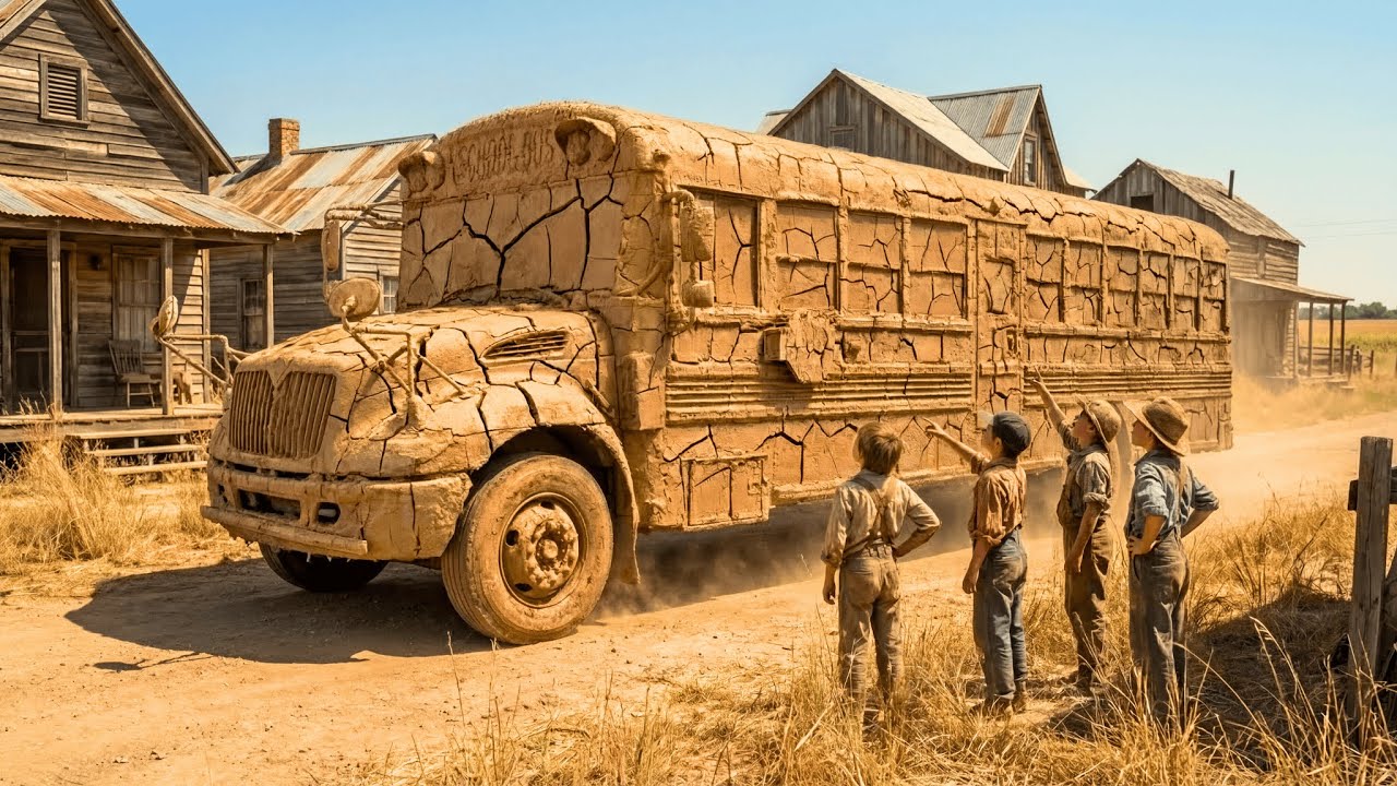 ASMR-конверсия заброшенного американского школьного автобуса