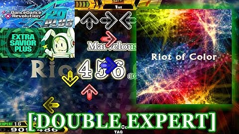 【DDR A20 PLUS】 Riot of Color [DOUBLE EXPERT] 譜面確認＋クラップ　低速おまけ付き