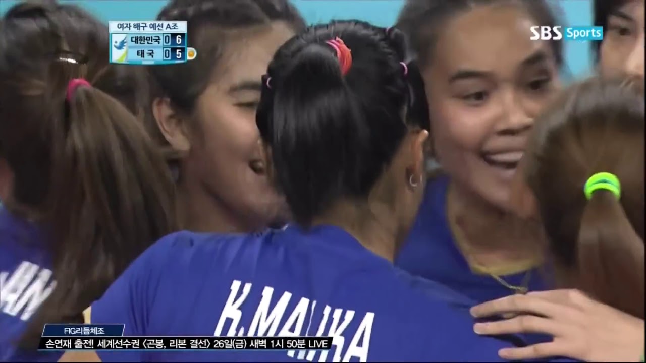 Thailand vs. Korea Women's Volleyball Asian Games 2014 YouTube