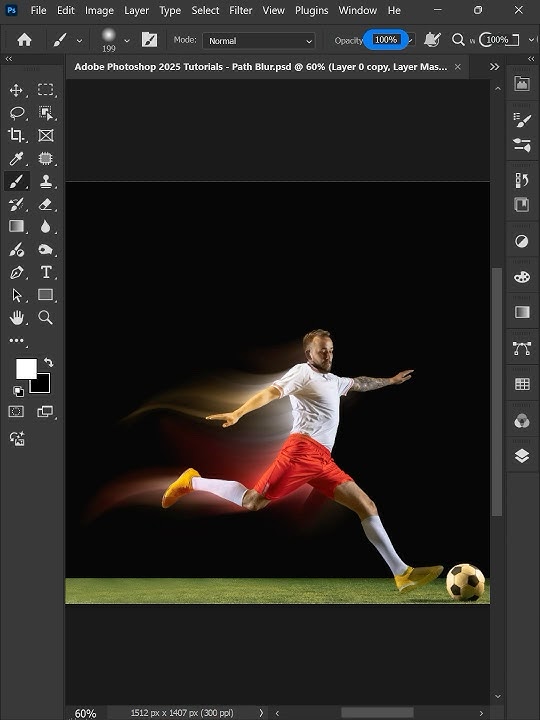 Adobe Photoshop 2025 Tricks - How to Create a Motion Blur Effect #ducthangds