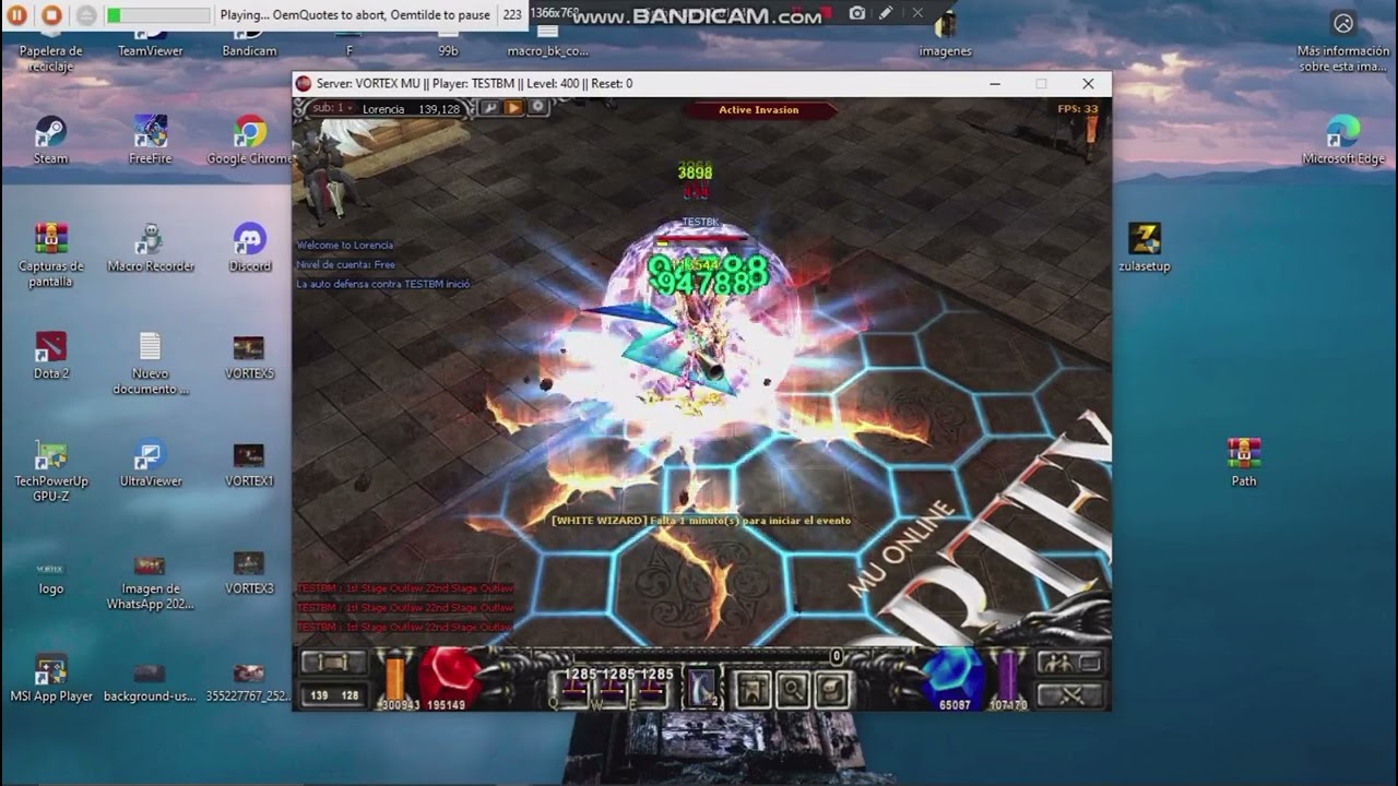 Macro combo para BK 3 Skills 💀 Mu Online (sin mouse gamer)