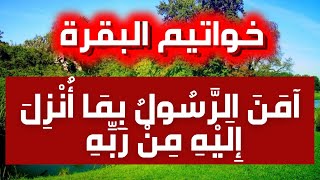 آخر آيتين من سورة البقرة اجمل تلاوة مؤثرة  | خواتيم سوره البقرة | نور ذكر الله