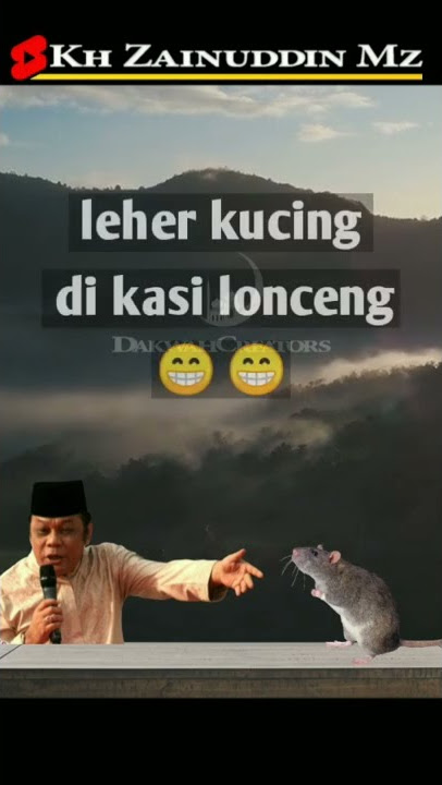 ceramah lucu kh zainuddin mz - rapat paripurna tikus #shorts