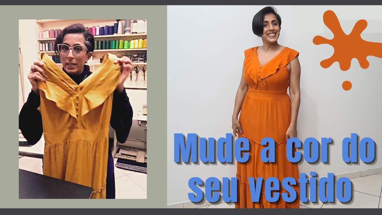 MUDEI A COR DO MEU VESTIDO