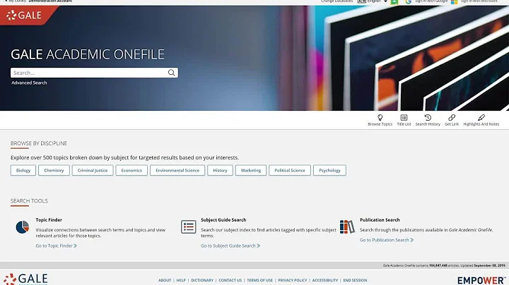 Gale Academic OneFile - Targeting Trusted Sources