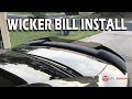 Charger 1523 wicker bill install guide  zl1 addons