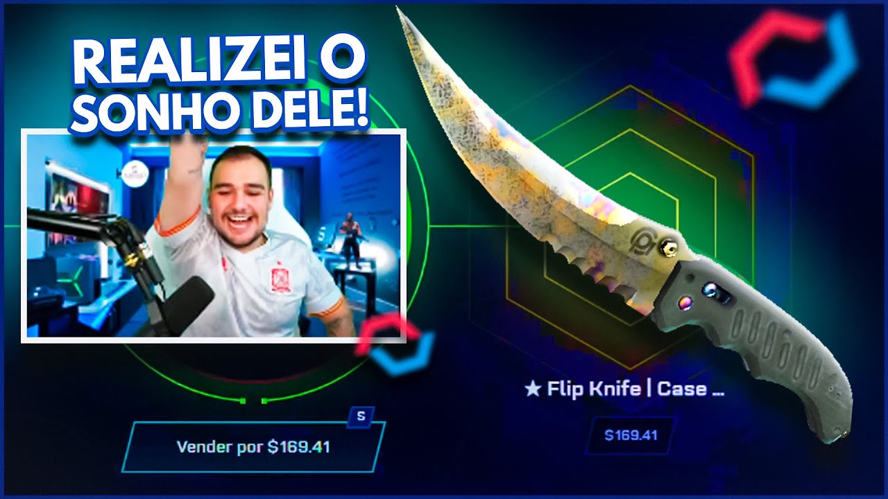 Realizei o SONHO do INSCRITO de ter sua primeira FACA no CSGO - YouTube
