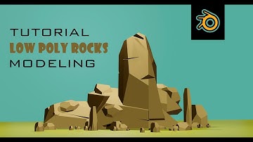 Low Poly Rocks. Blender 2.8 Tutorial. How to model low-poly rocks in Blender