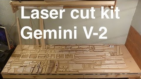 Gemini V-2 UAV Laser Cut Kit from Flying Squirrel Models-What you get-