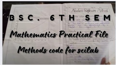 B.Sc. 6th sem | Mathematics Practical File | Mathematics | Bsc | Study by Sukanya Srivastav