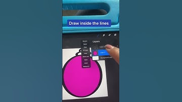 Procreate tutorial for auto-lock coloring in the lines function. Helpful for creating dimensions.