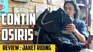 Jaket Motor Contin Osiris Black - Black  (Jaket Touring Biker Protektor )