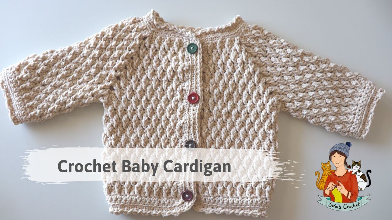 youtube crochet baby jacket