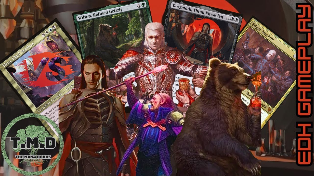 Vampire Bears who Destroy Artifacts Commander Gameplay EDH Edgar Markov v Yawgmoth v Wilson v Urza thumbnail