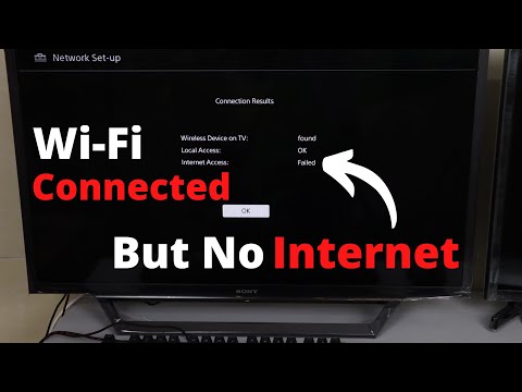 How to Fix Sony TV WIFI Connected But No Internet