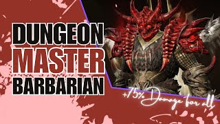 Diablo Immortal - NEW ESSENCES BARBARIAN Dungeon Master PvE Build - Best Support in the GAME!