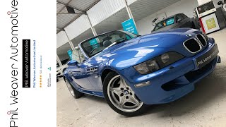 Used BMW Z3M Roadster in Preston, Lancashire, Estoril Blue metallic with Estoril Blue Nappa leather.