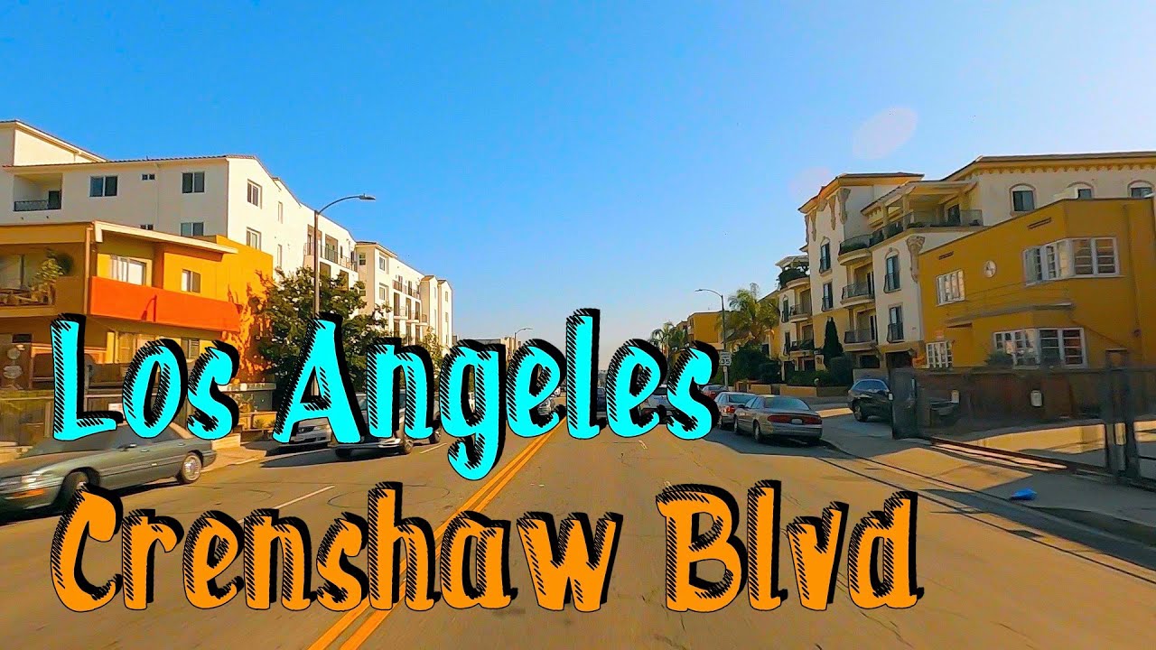 Crenshaw Blvd in Central LA! Rail Road, SPACE X. Los Angeles Local Drive Tour. HD YouTube