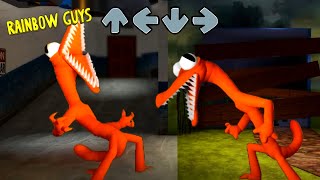 BIG ORANGE vs BIG ORANGE Chaotic Singing | (Roblox Rainbow Friends FNF Mod)