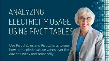 Analyzing Electricity Usage with PivotTables