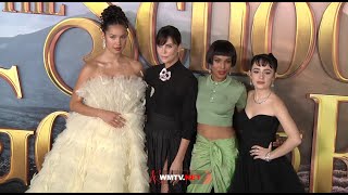 Sofia Wylie, Charlize Theron, Sophia Caruso, Michelle Yeoh 'The School For Good and Evil' premiere