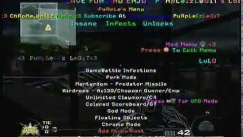New! Mod Menu Patch   Modded Lobby   PuRpLe Iz LeGiT.flv