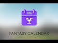 fantasy calendar - BETA chrome extension