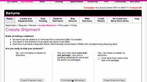 Avon Reps Return Video