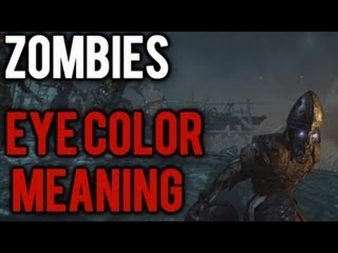 *new* call of duty zombies- the zombie's eye colors