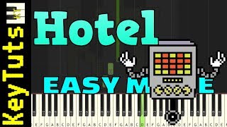 Learn to Play Hotel from Undertale - Easy Mode [Piano Tutorial] (Synthesia)