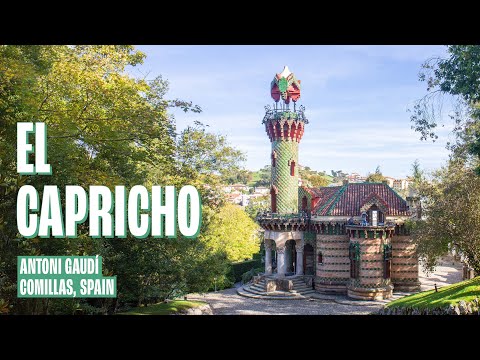 An architectural visit to el Capricho by Antoni Gaudi in Comillas, Spain