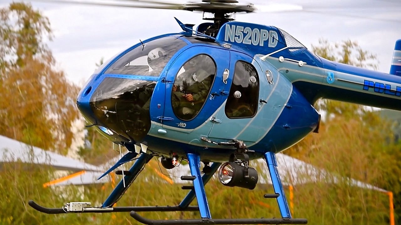 Burbank Police MD-520N (NOTAR) Departure