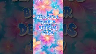 4 Simple Drawing Border Design for Project Front Page ✨Beautiful Drawing Ideas for Title Page Design