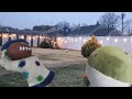 Mr Puppet plays football!