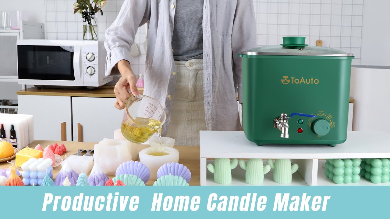 New ToAuto 4Qt Candle Make Wax Melter Review  How to Make Candles Easily  at Home? Square Wax Melter 