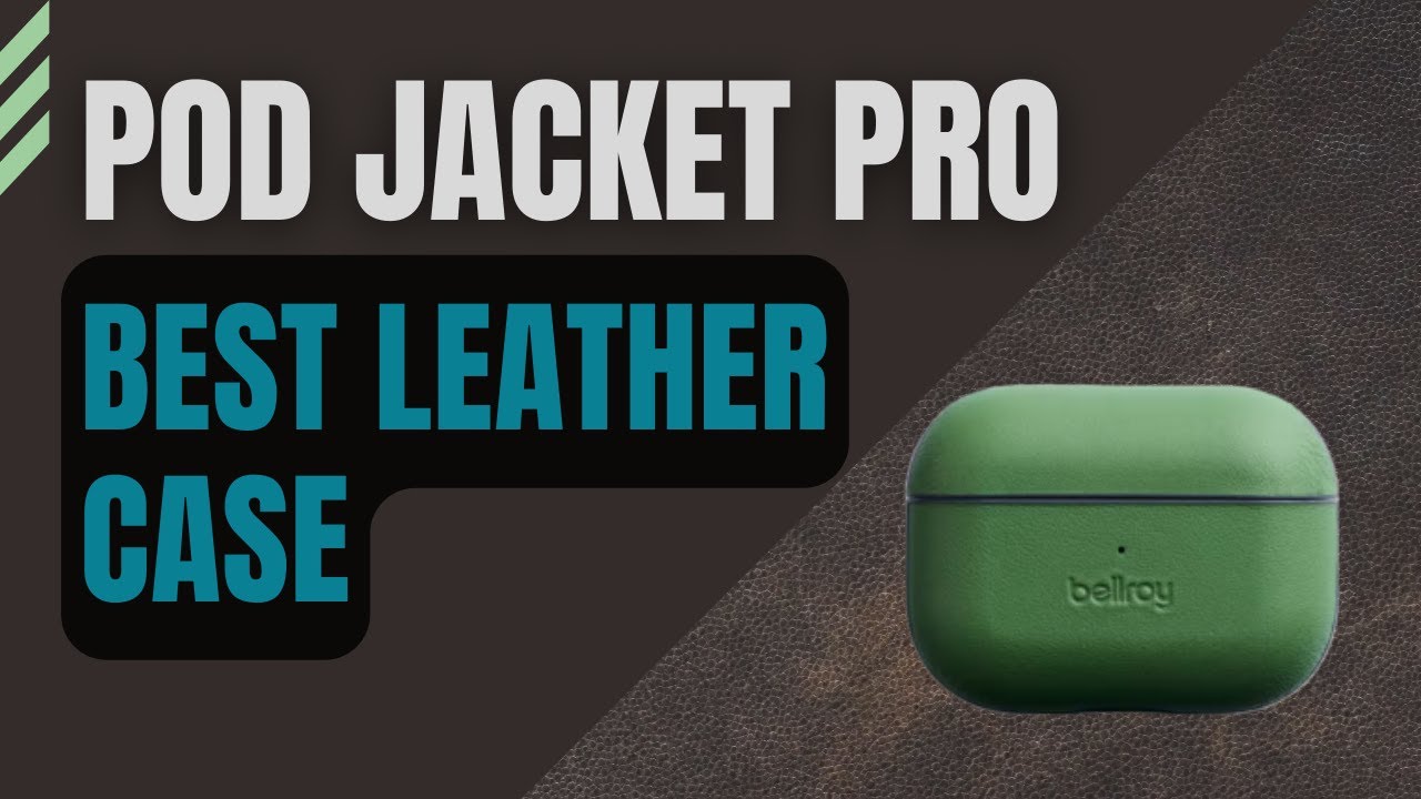 Bellroy Pod Jacket Pro – Étui En Cuir Premium Pour AirPods Pro 2e Génération, Dragonne Incluse, Garantie 3 Ans