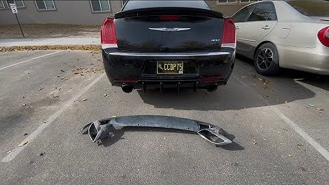 Putting a SRT diffuser and 5 inch tips on my chrysler 300