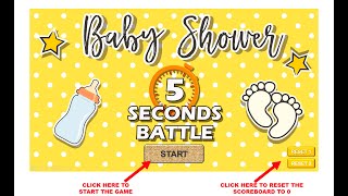 5 seconds game powerpoint - Baby Shower Game Download