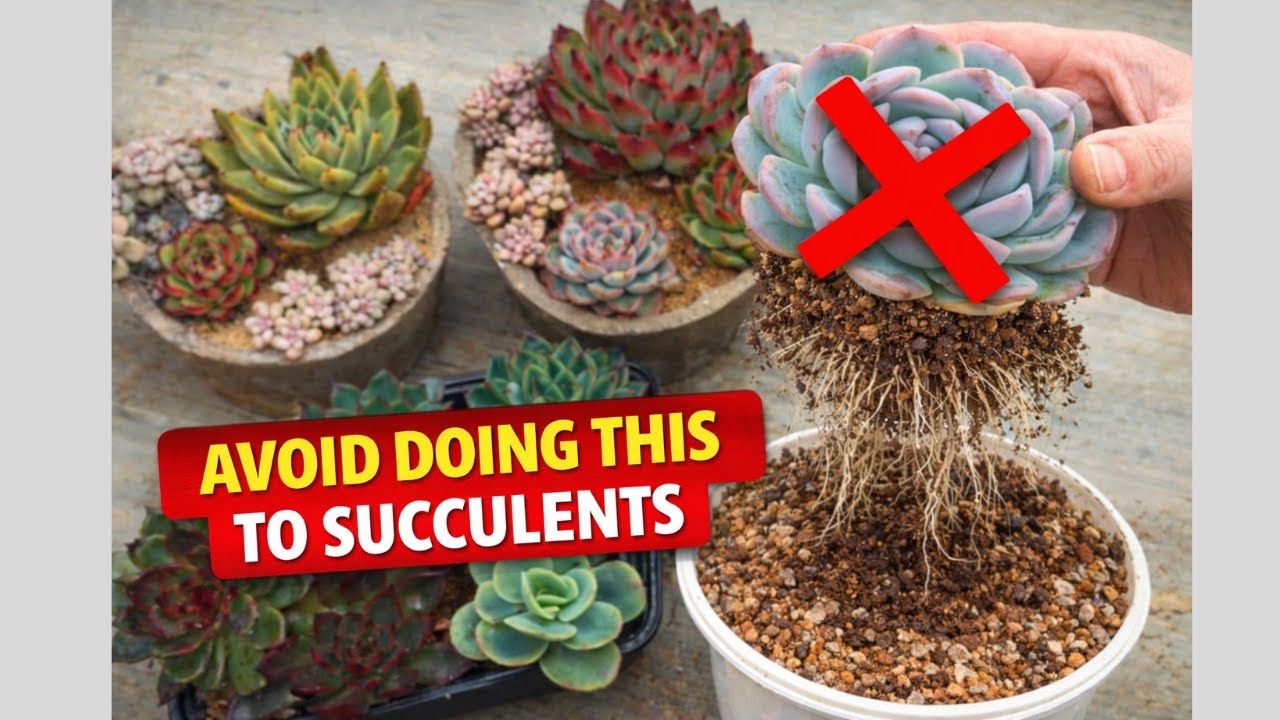 Избегайте регулярного выкапывания суккулентов из почвы.