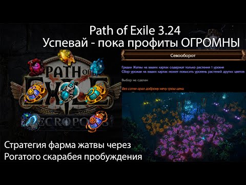 Видео: Path of Exile 3.24 | Гайд на Фарм Жатвы через скарабея или как я купил родителям дом у моря за ночь