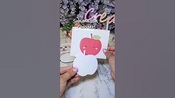 sublimation Coaster ‎⁨@PYDLife⁩  #diy #backtoschool #teachergifts #artandcraft #coaster #sublimation