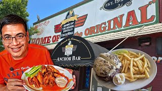 The Birthplace of Buffalo Wings & First Time Trying Beef on Weck!  Anchor Bar!