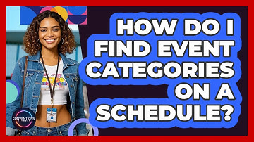 How Do I Find Event Categories on a Schedule?